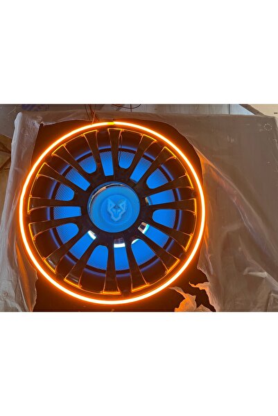 Bodur Sound BUFUR(bas) 30cm IŞIKLI KORUMA KAPAĞI DERİN MODEL ÇİFT RENK (MAVİ-...