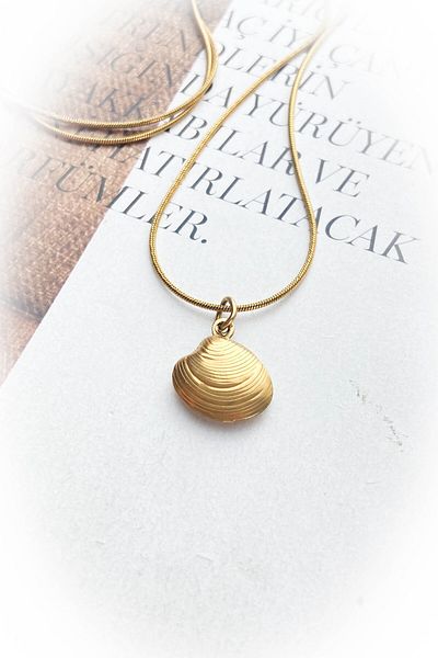roshel Seashell 100% Steel Necklace
