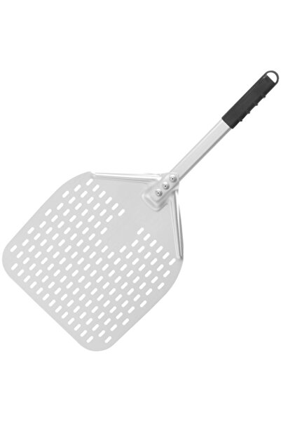 HENDI Lopățică de pizza cu mâner scurt, perforată, pătrată, 350 x 710 mm - 61...