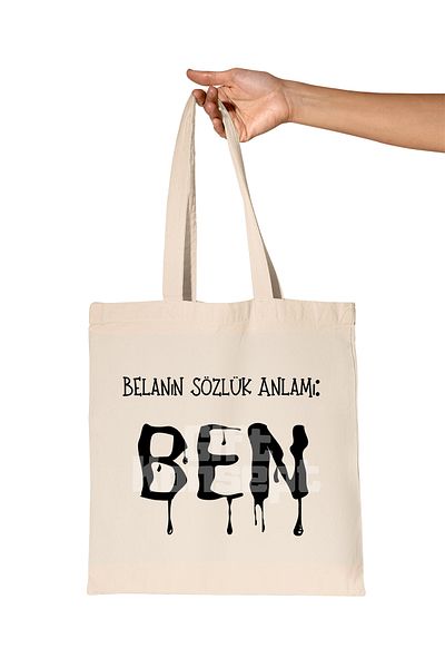 giftkonsept Dictionary Meaning of the Word Ben Printed Gift Organic Raw Cloth Bag