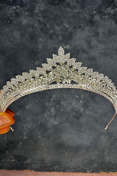 Limelia Silver asu bride henna crown