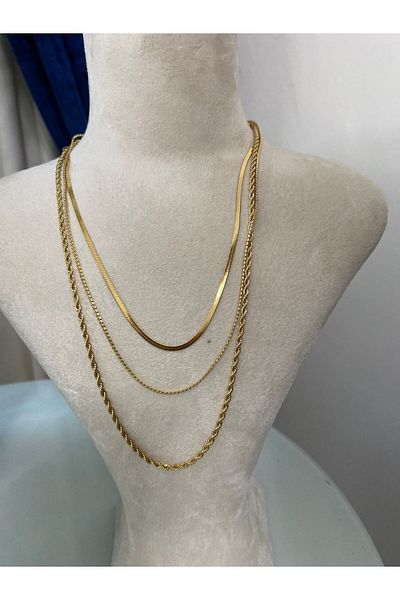 stainless steell Combination Chain Steel Necklace