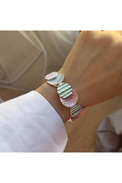 Venus Design Metal Mineli Lastik Bileklik