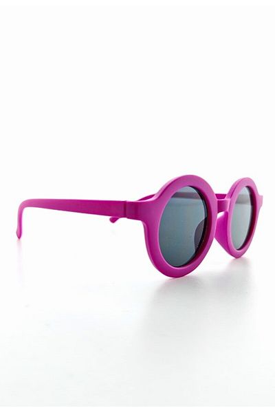 Lexi Bella Cute Children's Sunglasses Fuchsia Round Frame Uv 400 Protection Ce Certificated Kids Children's Sunglasses