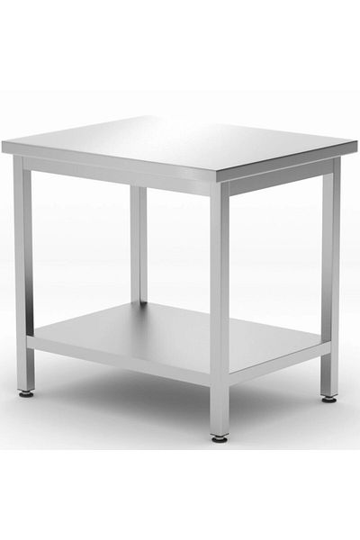 HENDI Stół blat roboczy centralny z półką Budget Line 800 x 600 x 850 mm - 817100