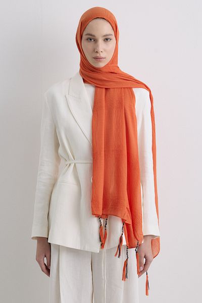 SOFT AKSESUAR Brice Tassled Cotton Shal