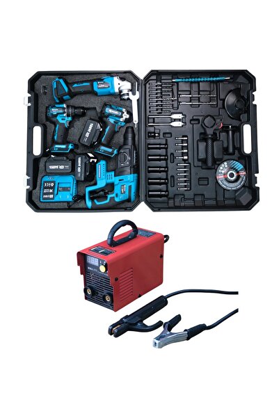 prohummer PH289 4'lü Kömürsüz Set + MMA777 Kaynak: 800Nm Somun Sökme, Matkap,...