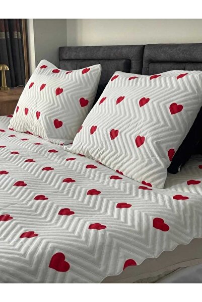 Genel Markalar Ultrasonic Kapitone Yatak Örtüsü Takımı, Tek Kişilik | Beyaz Renk, Şık ve Hafif Tasarım, 2 Parça Set