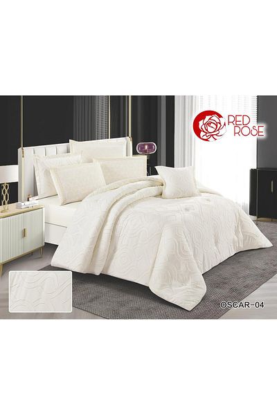 Red Rose Luxury royal double bedspread, 7-piece set, size 240 x 260 cm