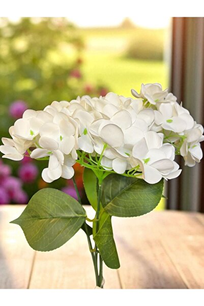 Happyland Yapay Ortanca Demeti Beyaz Renk Yapay Çiçek Dekor Gelin Çiçeği