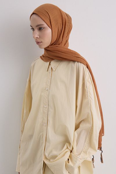 SOFT AKSESUAR Brice Tassled Cotton Shal