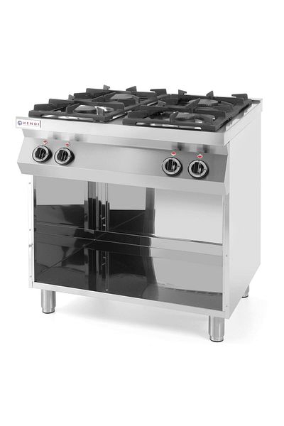 HENDI Kuchnia gazowa 4-palnikowa Kitchen Line na podstawie otwartej szer. 800mm gł. 700mm