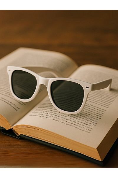 Lexi Bella Cute Children's White Sunglasses Pin Frame Kids Sunglasses Uv 400 Protection Ce Certificated
