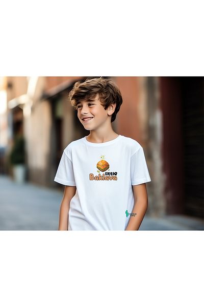 CACTUS COLLECTION Little Baklava Printed 100% Cotton T-Shirt