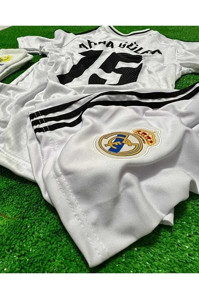 BARBITOS R. Madrid 2024/25 الموسم الجديد Arda Güler Home Kids Jersey مجموعة من 4 قطع (هدية مع جوارب المعصم)-ZP4