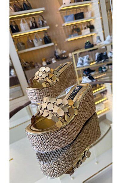 DUYGUSHOESBAG شباشب نسائية ذات نعل من القش