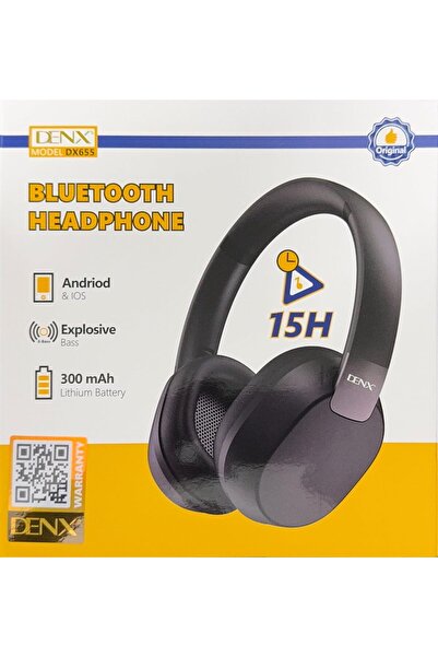 Generic Wireless Bluetooth Headphones DX655 with Microphone, Over-Ear Folding, Deep Bass, 15 Hours Battery,