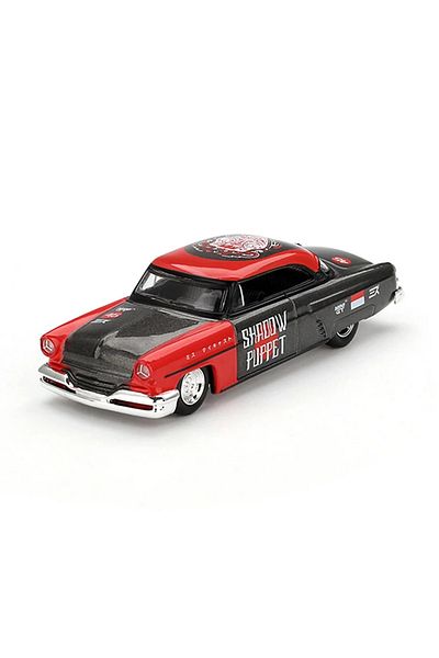TOYFEST ميني جي تي 1/64 لينكولن كابري هوت رود 1954 "شادو بايبت" ميني جي تي × ميزو نموذج مصغر