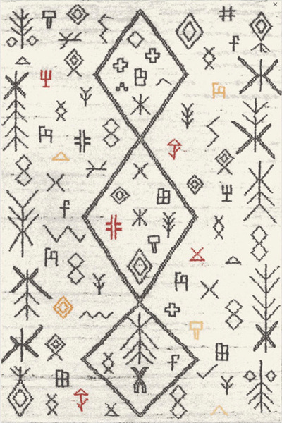 Decomia Home Washable Non-Slip Pet Friendly Printed Pattern Carpet & Area Rug for Living Room Kitchen