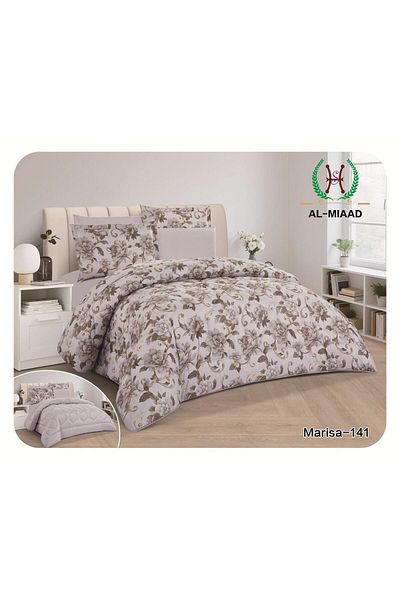 Gerenic 6-piece printed double bedspread