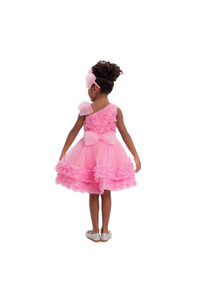 Pamina Elegant Pink Dress With Flowers Kids