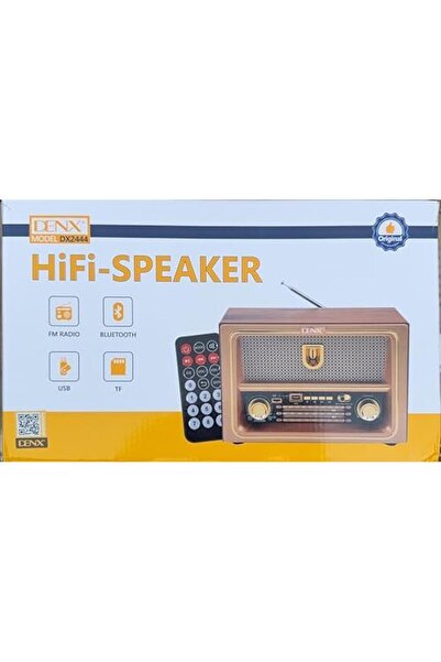 Generic Hi-Fi Retro Speaker with FM Radio, Old Bluetooth Portable Speaker with USB/TF playback, Remote Contr