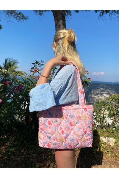 ESY LİNE Desenli Plaj ve Omuz Çantası