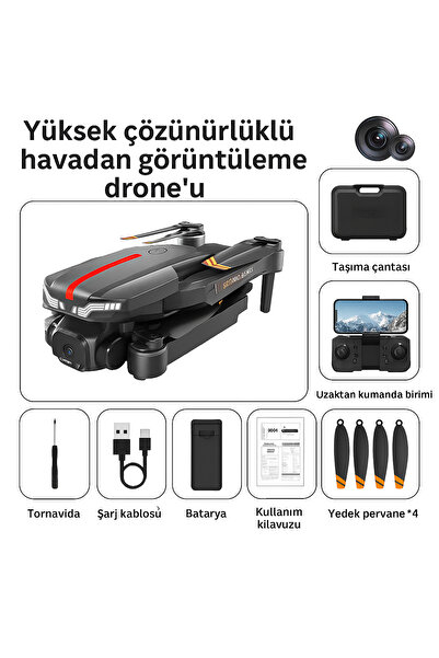 electroawm C13S Fırçasız Motorlu Uzaktan Kumandalı Kameralı DRONE