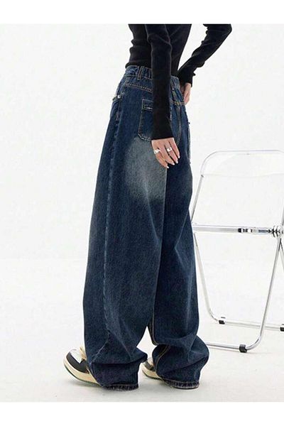 komera Baggy Green Tint Pocket Jean Pants