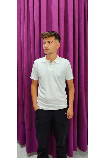 KDY Ανδρικό μπλουζάκι από βαμβακερό ύφασμα Slim Fit Polo γιακά Ανδρικό