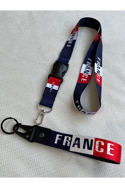 CEBECİOTO France Keychain and Neck Hanger Set of Rope Quality Auto - Motorcycle Accessories