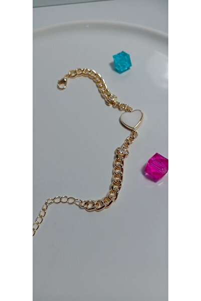 shop سوار مينا على شكل قلب أبيض