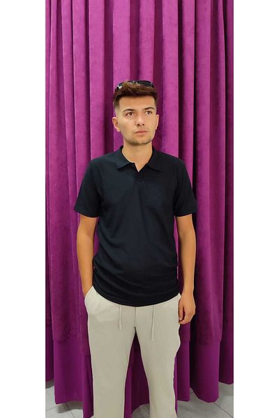 KDY Ανδρικό μπλουζάκι από βαμβακερό ύφασμα Slim Fit Polo γιακά Ανδρικό