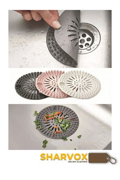 Sharvox Silicone Sink Strainer – Bathroom and Kitchen Drain Stopper – Garbage Holder Strainer – Anti-Clogging