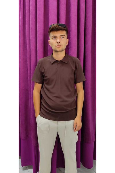 KDY Ανδρικό μπλουζάκι από βαμβακερό ύφασμα Slim Fit Polo γιακά Ανδρικό