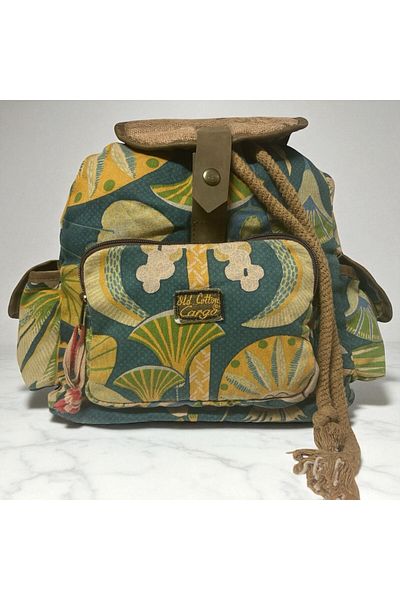 Old Cotton Quality Single Eyed Vintage Casual Design Unisex Backpack Daily School Trip Camping Trekking Bag 29Cmx36Cm