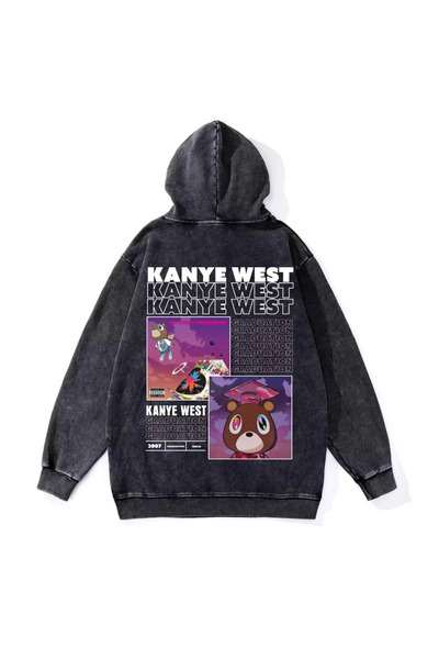 weywot Прати Kanye West Vintage худі з капюшоном