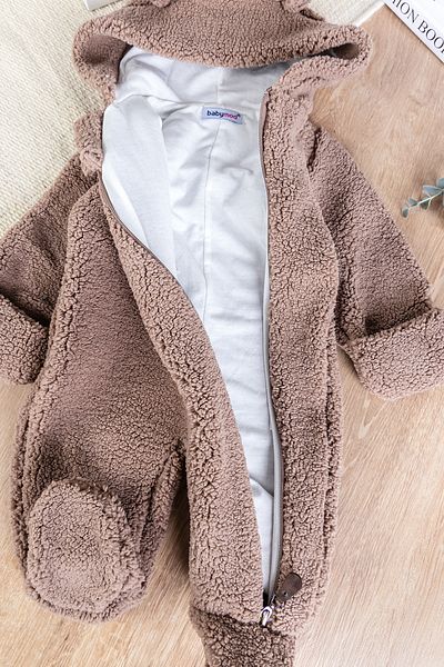 Babymod Welsoft Winter Baby Girl/Boy Romper with Hood and Gloves