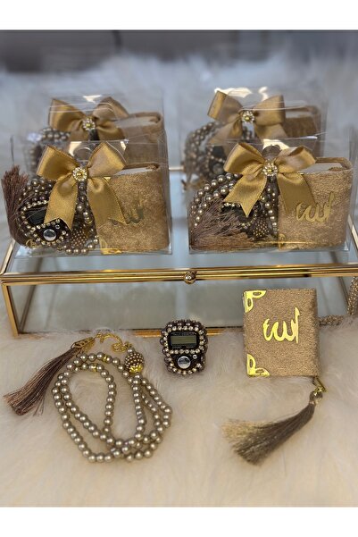 MutluAnHediyeleri Tesbih zikirmatik kuran-ı kerim çantalı set