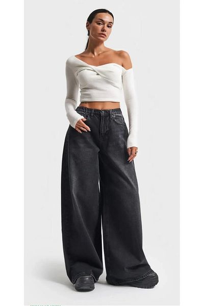 komera Baggy Sleek Smoked Jean Pants