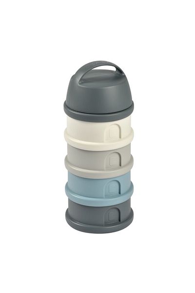 Beaba Recipient lapte praf 4 compartimente Mineral Grey/Blue