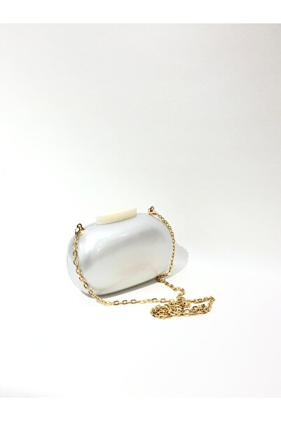 womenacs Women's Luxury Pearl Evening Dress Clutch Portfolio Chain Strap Hand Wedding Engagement Henna Night Shoulder Bag