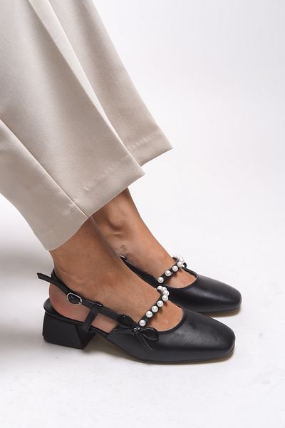 Riccon Elyelyrra Women's Heeled Shoes 0012127 Black Skin