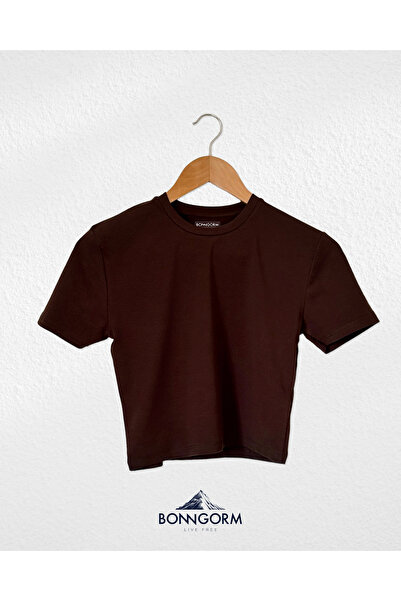BONNGORM LİKRALI KUMAŞ BASIC KADIN TSHIRT