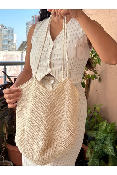 Hobihanem Tuhafiye El Yapımı Örgü Omuz Çantası