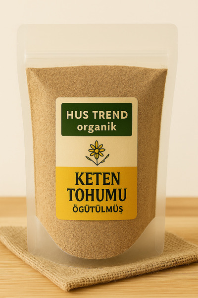 Hus Trend Keten Tohumu Toz 250 gr ( Taze Öğütülmüş, Katkısız Organik Ve Doğal...