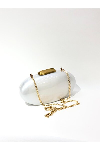 womenacs Women's Luxury Pearl Evening Dress Clutch Portfolio Chain Strap Hand Wedding Engagement Henna Special Night Shoulder Bag