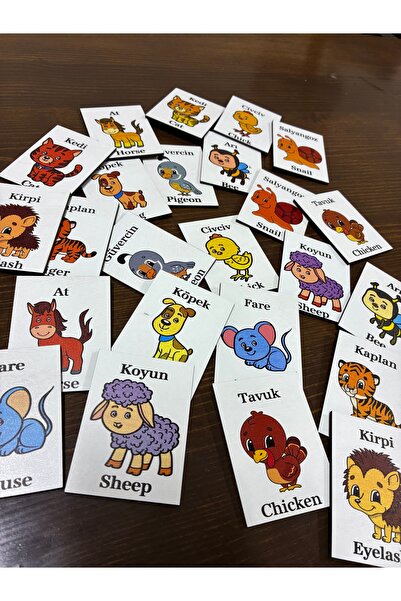 wudie Ahşap Zeka Kartları Eşleştirme Oyunu Ahşap Pazıl Oyuncak Sevimli Orman ...