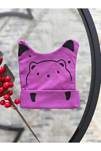 VANİLLİA قبعة أطفال لطيفة على شكل دب محشو للجنسين