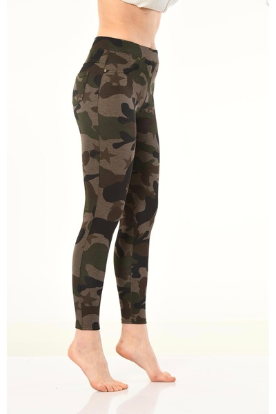 NightLove Dynamic 182 Baskılı Kamuflaj Desen Pantolon Tayt